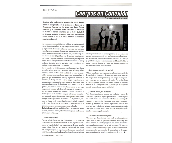Bulletin Dance - Cuerpos en Conexión